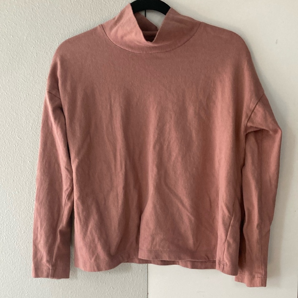 Madewell Button-Sleeve Turtleneck Top - Picture 5 of 10